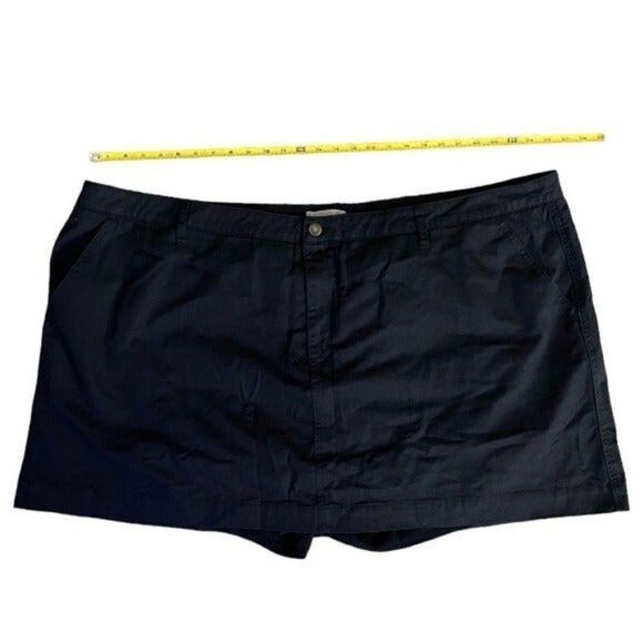 Woman Within Skorts New 34W Plus Size Black Denim Casual Office Activewear - Picture 5 of 6